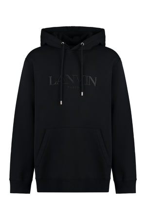 Logo cotton hoodie-0